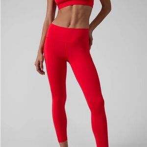 Athleta Vibrant Red Leggings